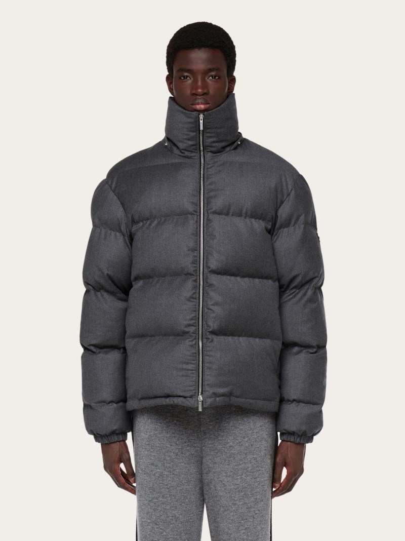 Ferragamo | Men's Padded Jacket - Vintage Grey