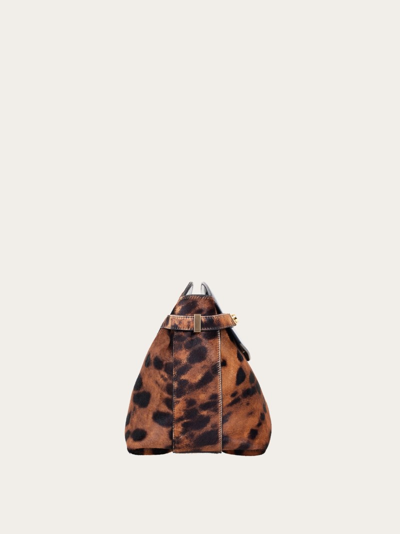 Ferragamo | Women's Hug Soft Crossbody Bag - Leopard Print