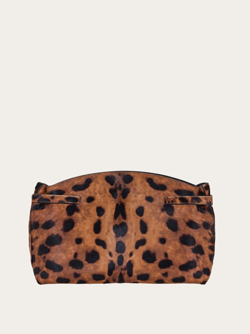 Ferragamo | Women's Hug Soft Crossbody Bag - Leopard Print