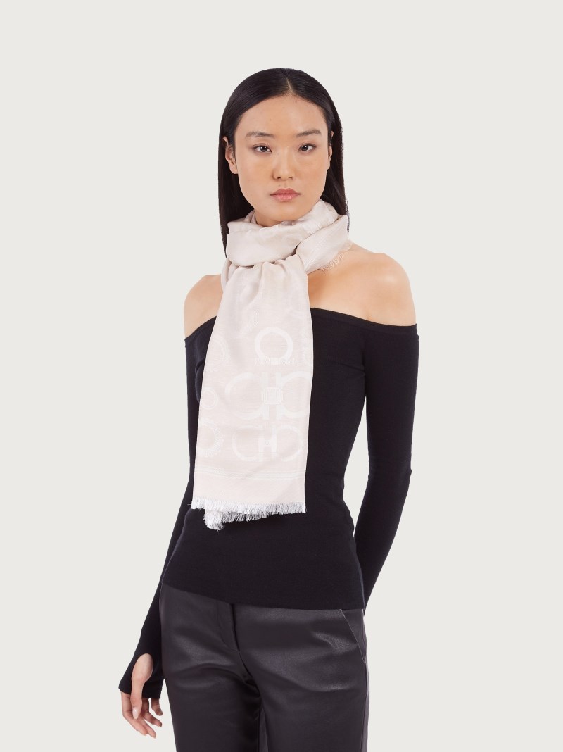 Ferragamo | Women's Gancini Stole - Natural
