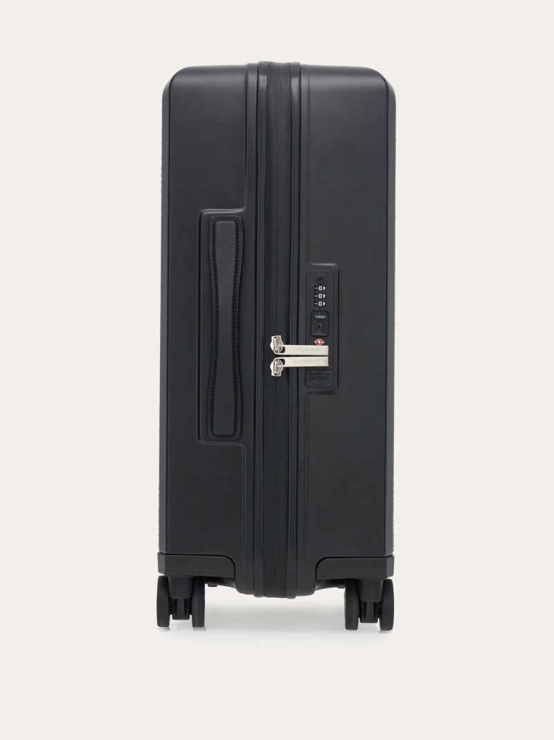 Ferragamo | Men's Embossed Gancini Hand Luggage - Black