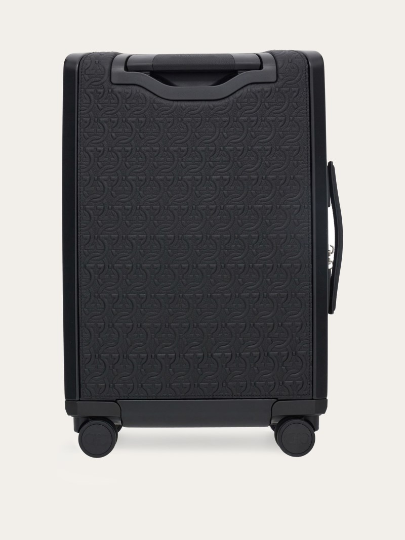 Ferragamo | Men's Embossed Gancini Hand Luggage - Black