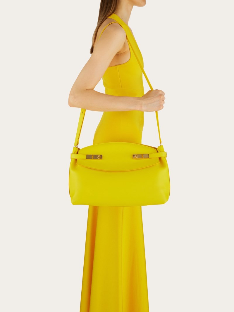 Ferragamo | Women's Hug Soft Crossbody Bag - Yellow