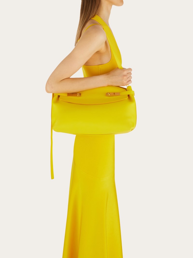 Ferragamo | Women's Hug Soft Crossbody Bag - Yellow