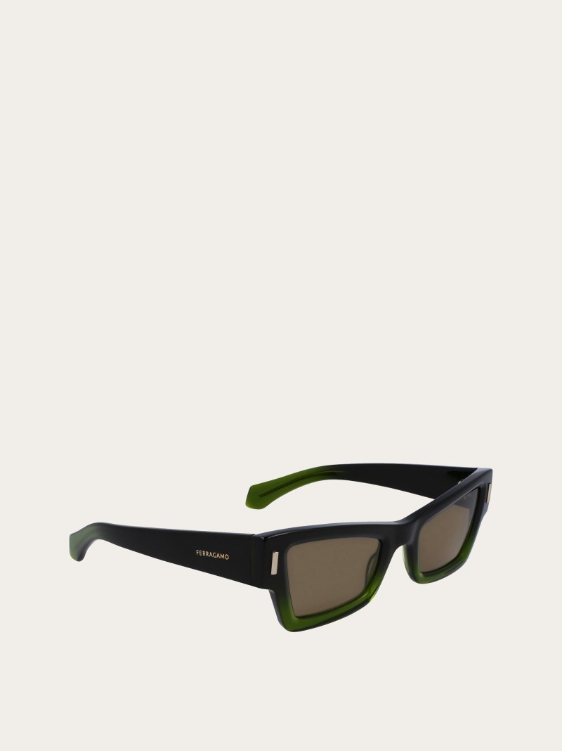 Ferragamo | Women's Sunglasses - Transparent Green/Green