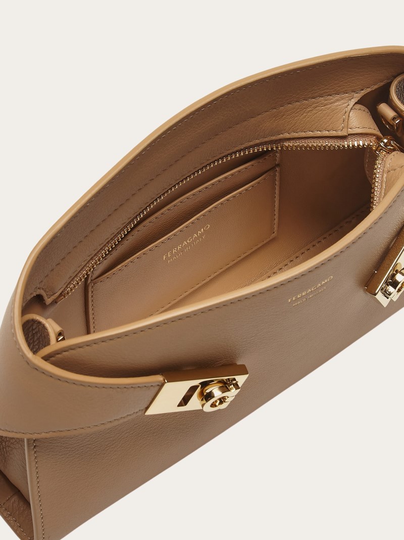 Ferragamo | Women's Hug Mini Crossbody Bag - Light Camel