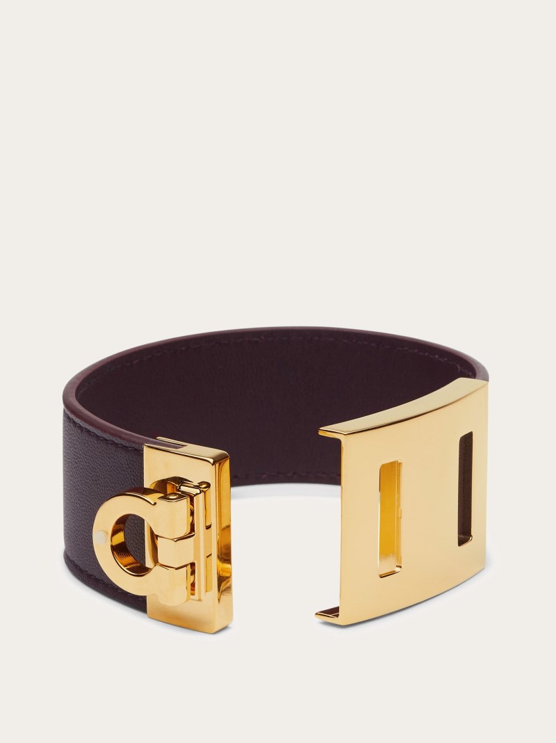 Ferragamo | Women's Gancini Bracelet - Oxblood (Size 17)
