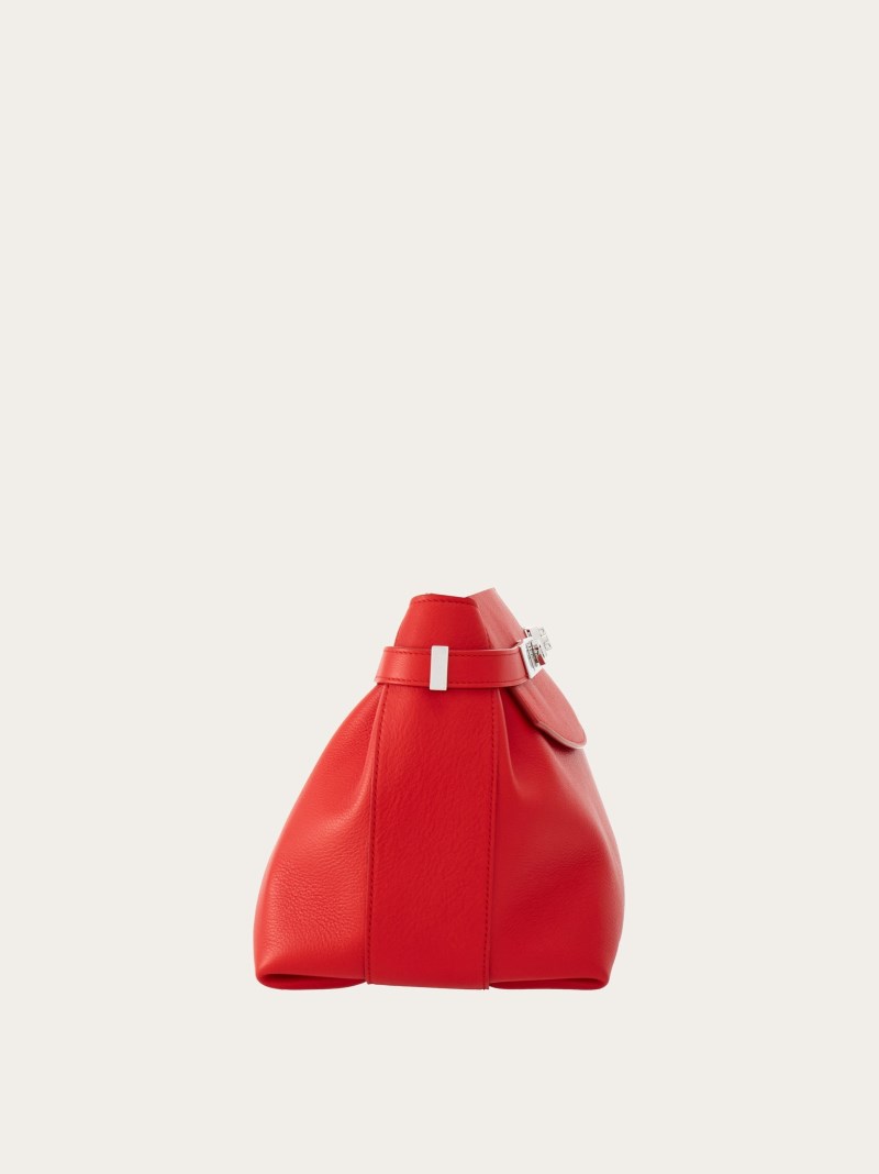Ferragamo | Women's Hug Soft Crossbody Bag - Flame Red