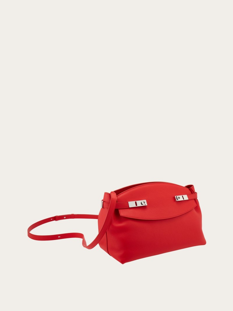 Ferragamo | Women's Hug Soft Crossbody Bag - Flame Red