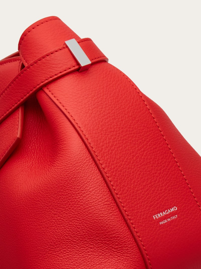 Ferragamo | Women's Hug Soft Crossbody Bag - Flame Red