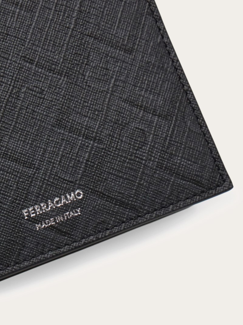 Ferragamo | Men's Monogram Wallet - Black/Grey