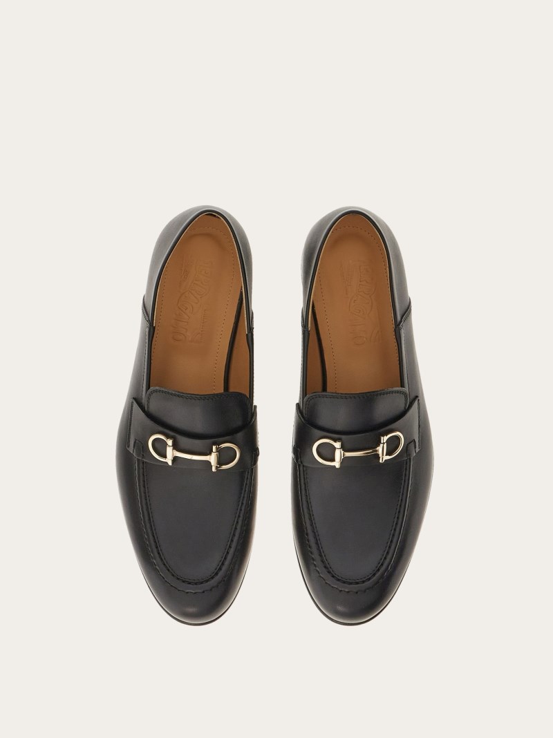 Ferragamo | Women's Mule Loafer With Gancini Ornament - Black