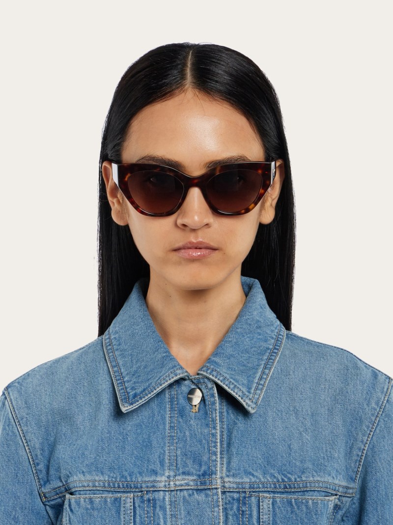 Ferragamo | Women's Sunglasses - Dark Tortoise