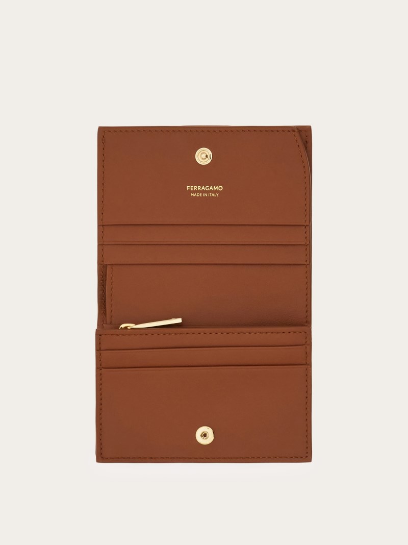 Ferragamo | Women's Hug Compact Wallet - Cognac
