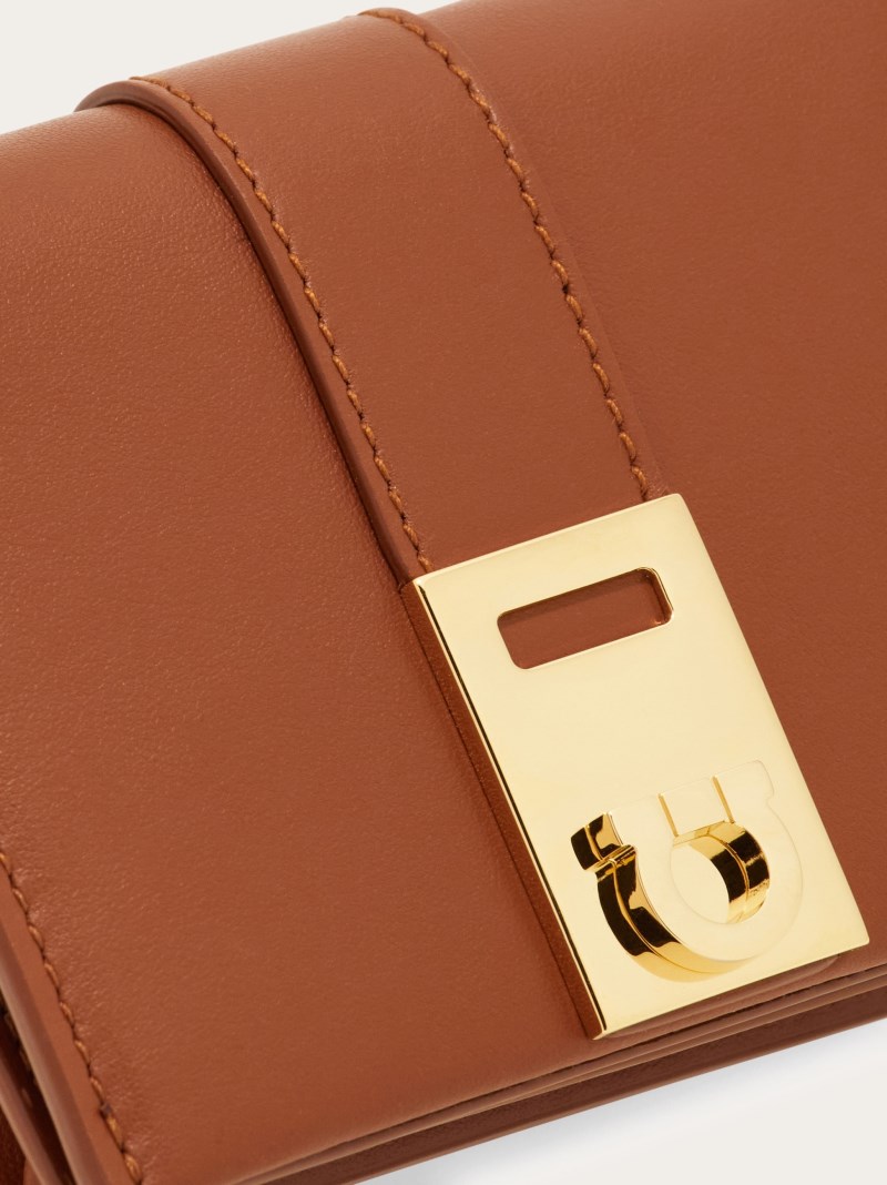 Ferragamo | Women's Hug Compact Wallet - Cognac