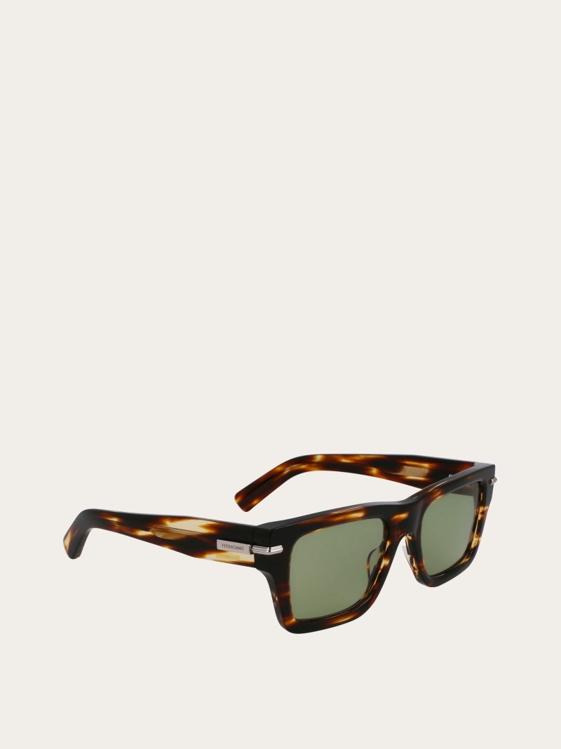 Ferragamo | Men's Sunglasses - Brown/Green