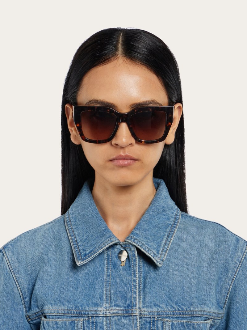 Ferragamo | Women's Sunglasses - Dark Tortoise