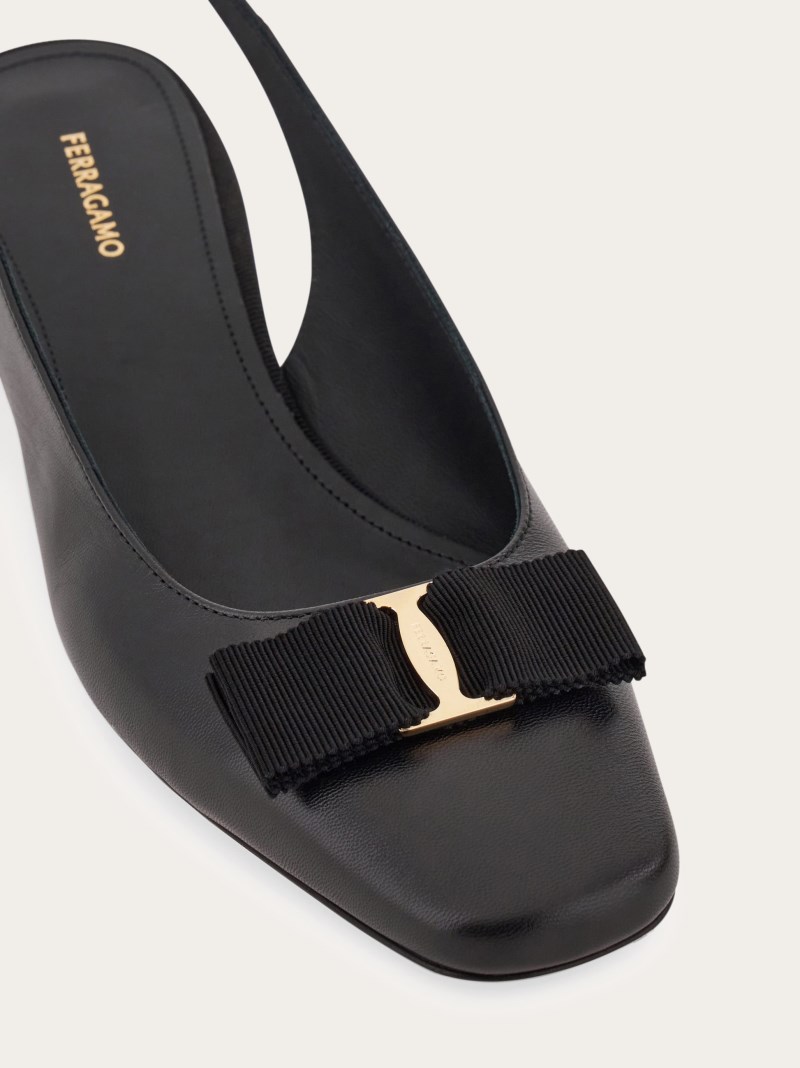 Ferragamo | Women's Iconic Bow Slingback - Black