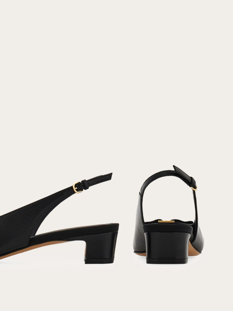 Ferragamo | Women's Iconic Bow Slingback - Black