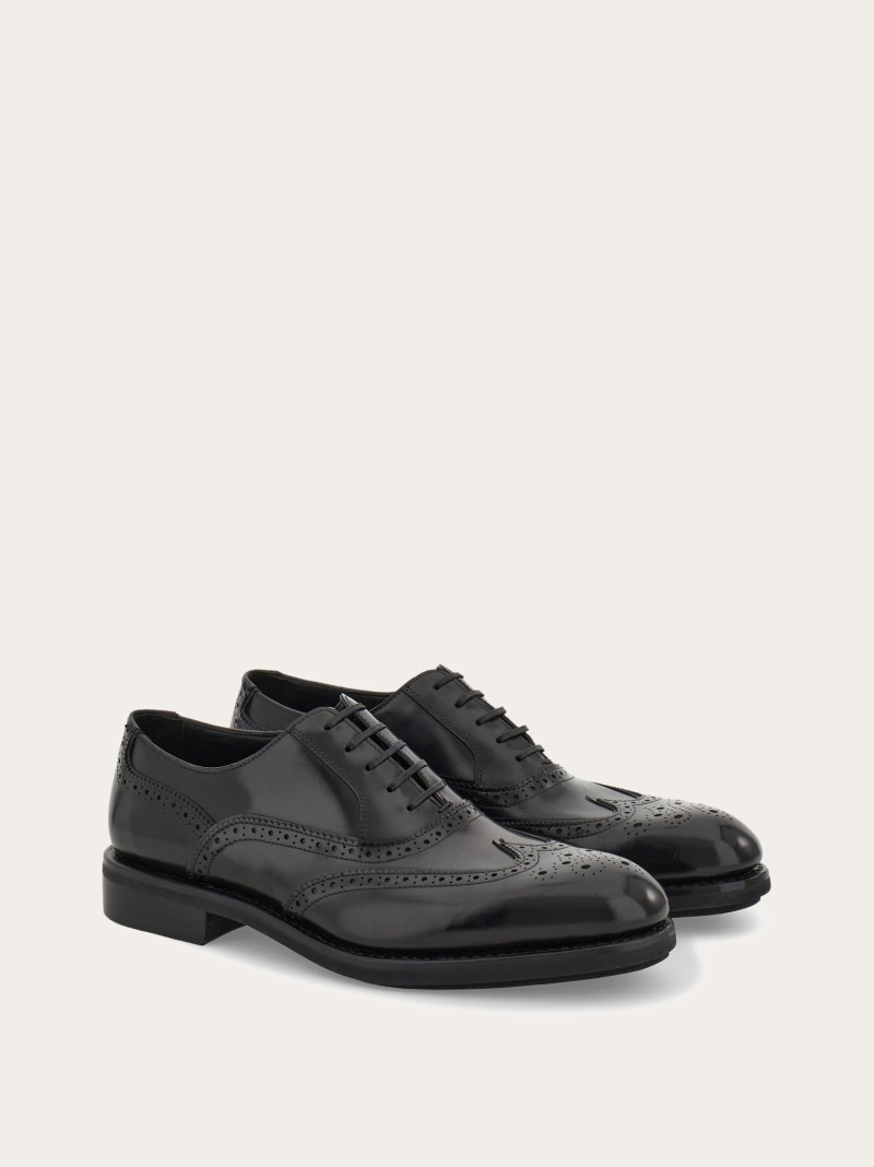 Ferragamo | Men's Tramezza Oxford Brogue - Black