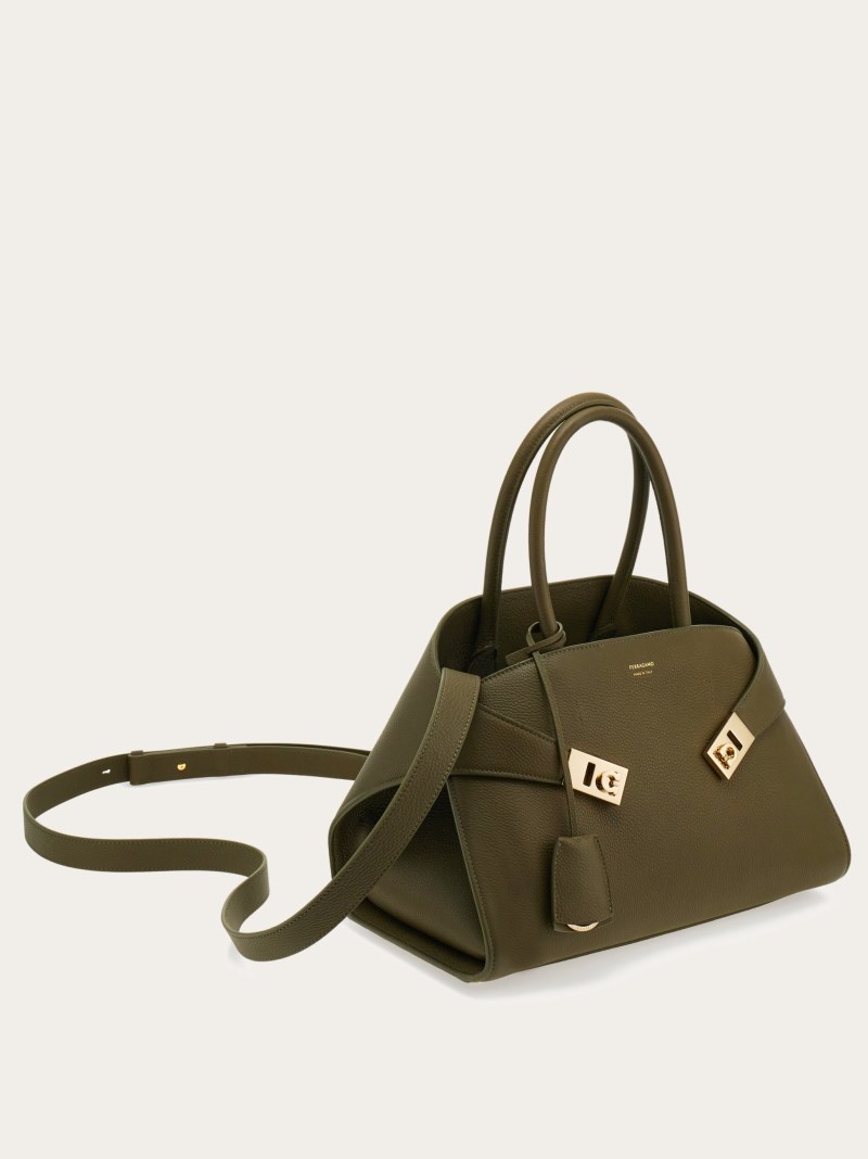 Ferragamo | Women's Hug Handbag - Olive Green