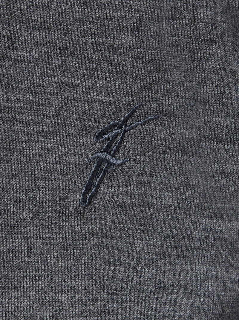 Ferragamo | Men's V-Neck Sweater - Charcoal