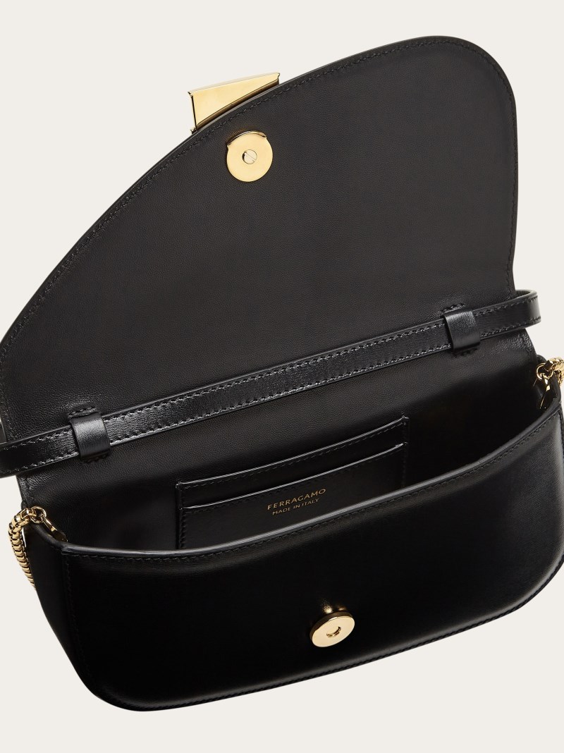 Ferragamo | Women's Fiamma Mini Crossbody Bag - Black