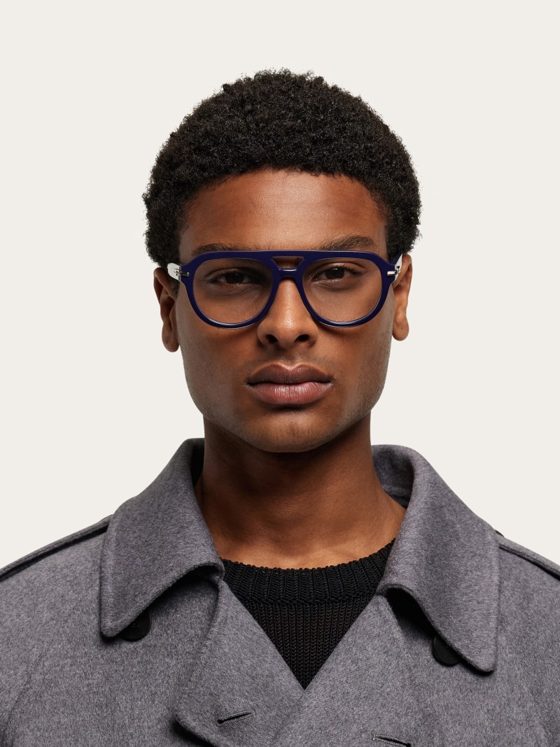 Ferragamo | Men's Optical Glasses - Blue