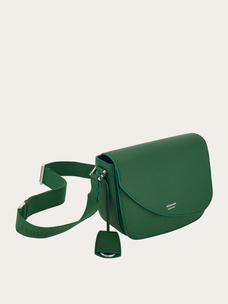 Ferragamo | Women's Fiamma Crossbody Bag - Forest Green