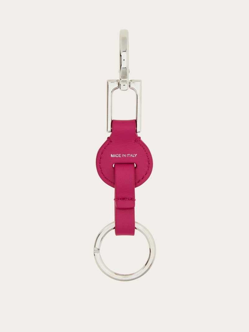 Ferragamo | Women's Gancini Key Holder - Cerise Pink