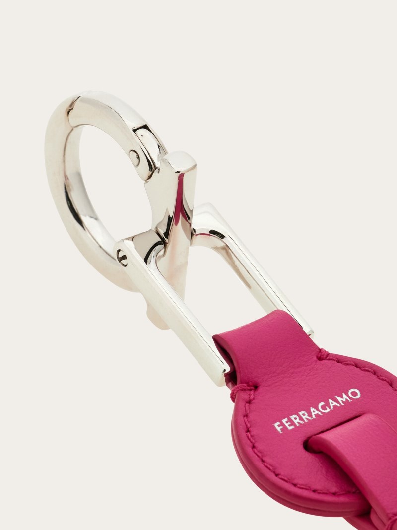 Ferragamo | Women's Gancini Key Holder - Cerise Pink