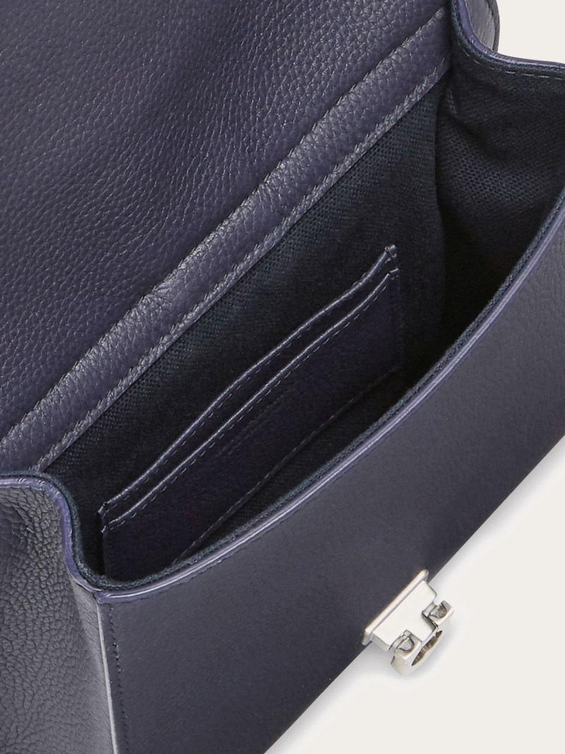 Ferragamo | Men's Asymmetric Shoulder Bag - Midnight Blue