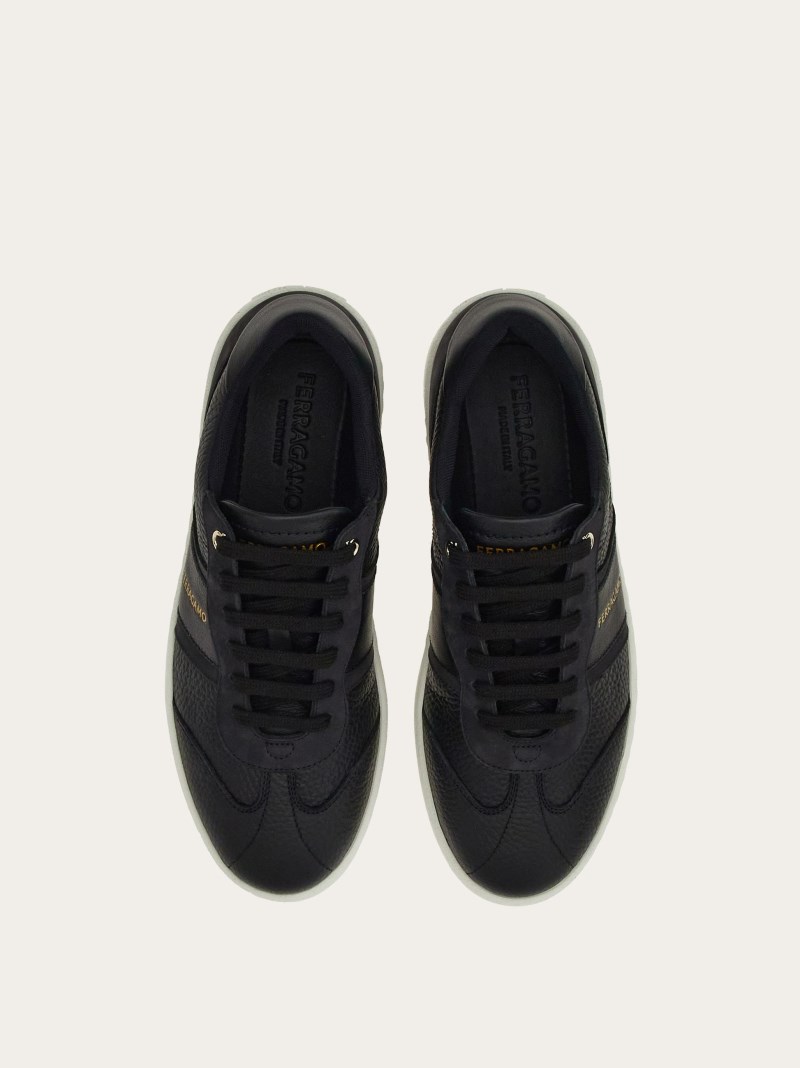Ferragamo | Women's Low-Top Sneaker With Logo - Black