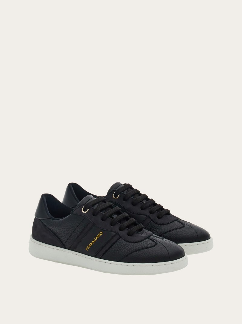 Ferragamo | Women's Low-Top Sneaker With Logo - Black