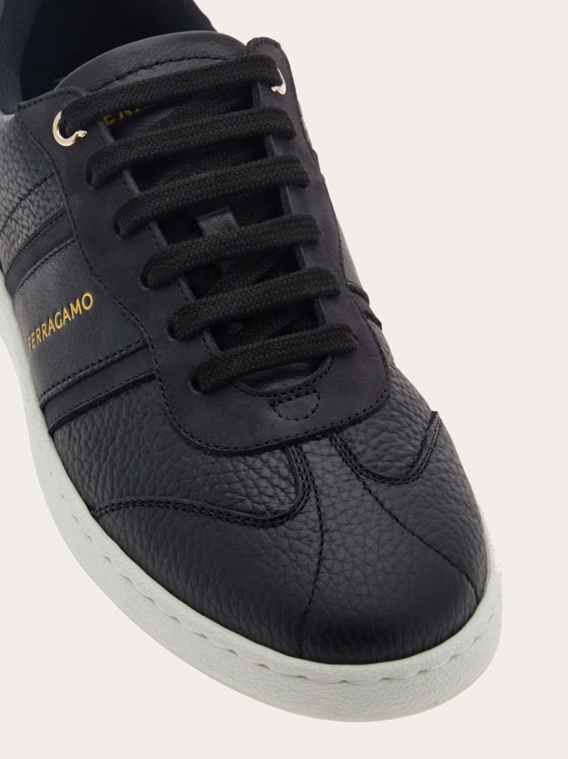 Ferragamo | Women's Low-Top Sneaker With Logo - Black
