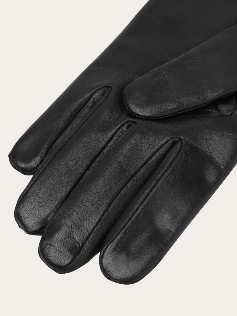Ferragamo | Men's Lined Gloves - Black