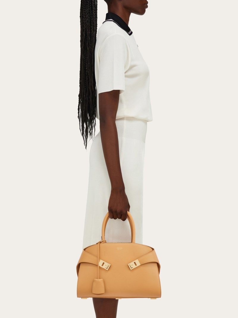 Ferragamo | Women's Hug Handbag - Light Camel