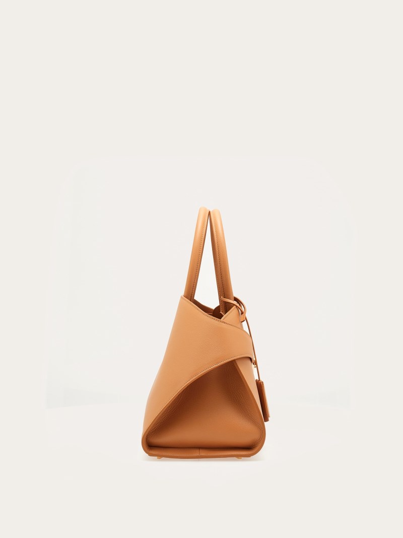 Ferragamo | Women's Hug Handbag - Light Camel