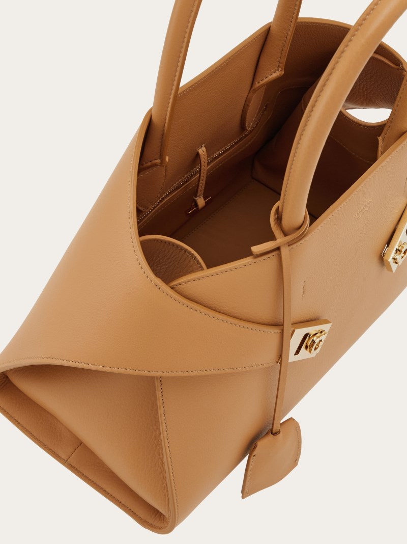 Ferragamo | Women's Hug Handbag - Light Camel