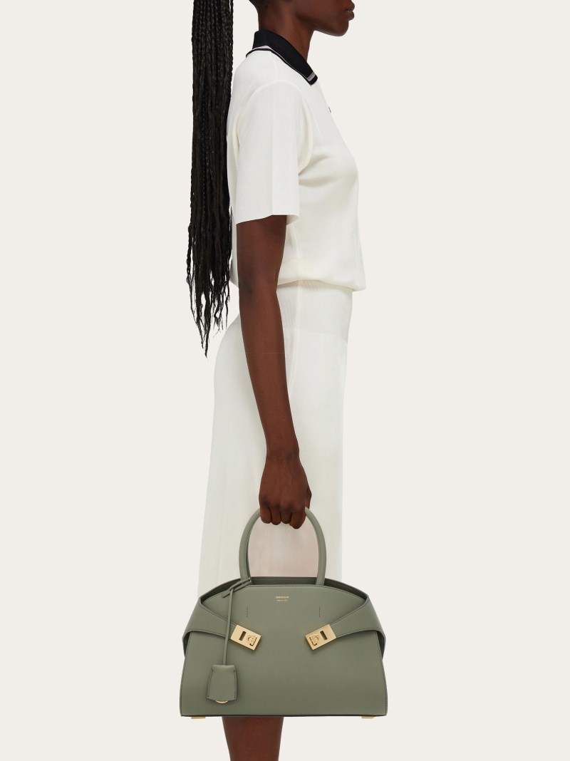 Ferragamo | Women's Hug Handbag - Ash Grey
