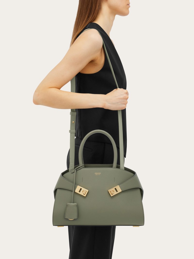 Ferragamo | Women's Hug Handbag - Ash Grey