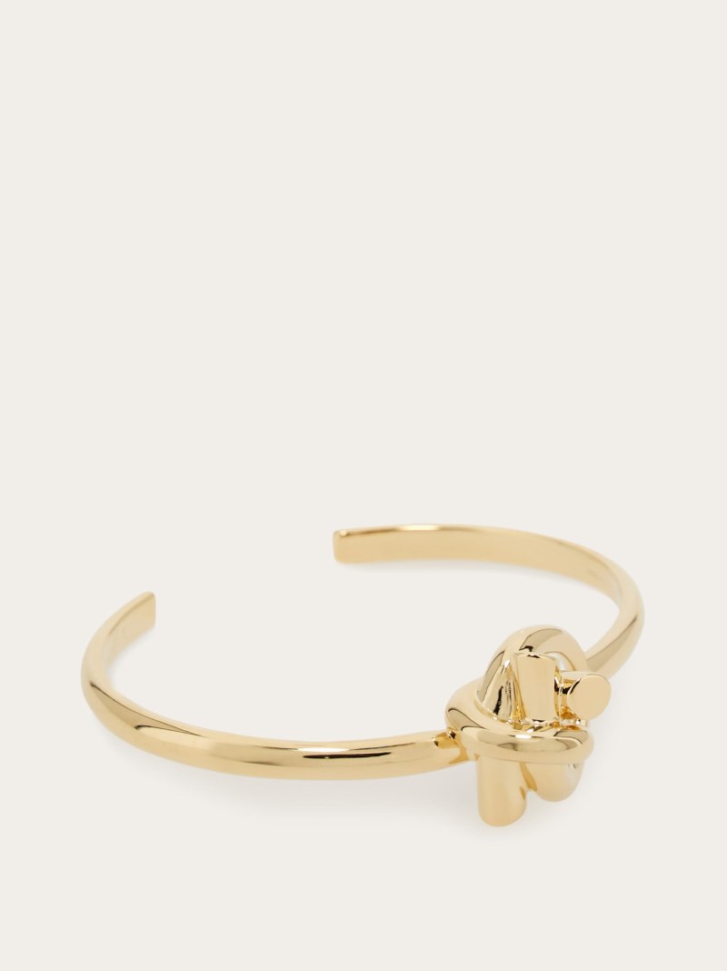 Ferragamo | Women's Bangle With Gancini - Gold (Size S)