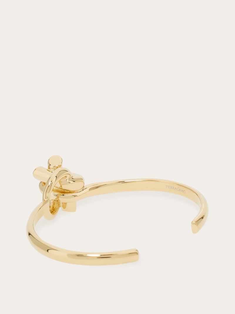 Ferragamo | Women's Bangle With Gancini - Gold (Size S)