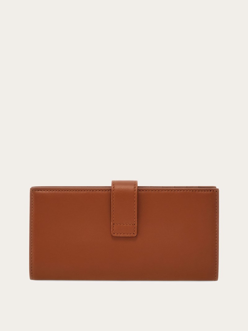 Ferragamo | Women's Hug Continental Wallet - Cognac