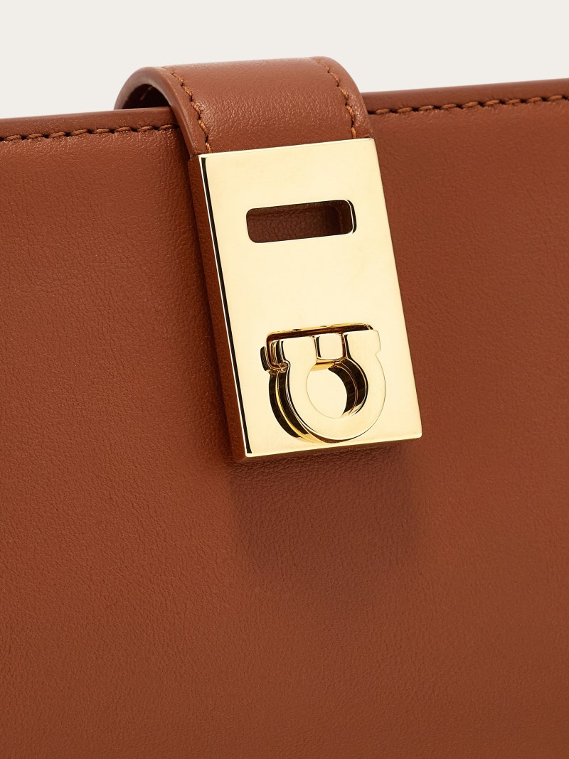 Ferragamo | Women's Hug Continental Wallet - Cognac