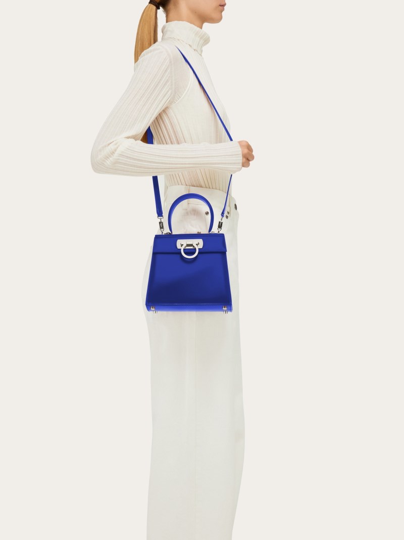 Ferragamo | Women's Iconic Top Handle - Lapis Lazuli