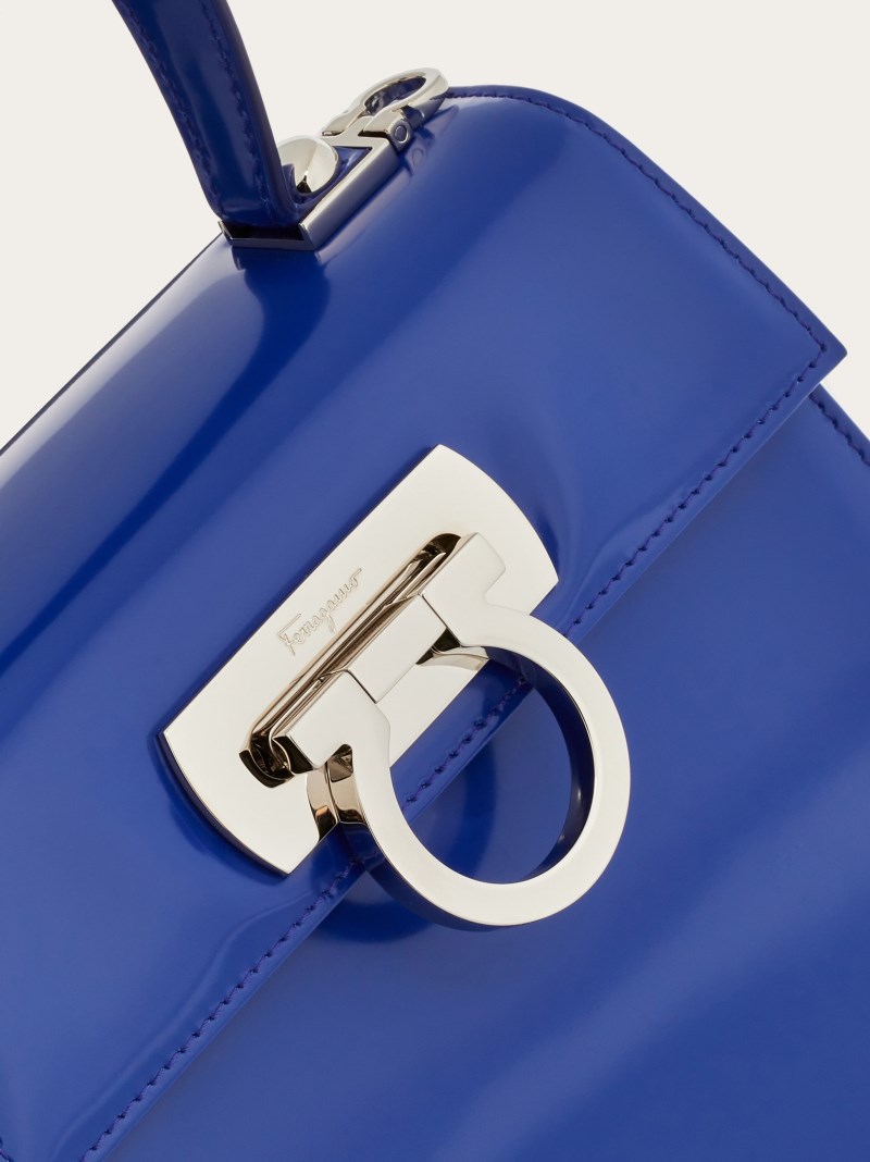 Ferragamo | Women's Iconic Top Handle - Lapis Lazuli
