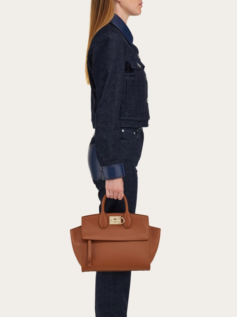 Ferragamo | Women's Studio Soft Bag - Cognac
