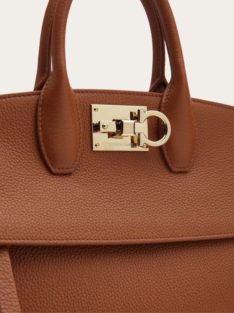 Ferragamo | Women's Studio Soft Bag - Cognac