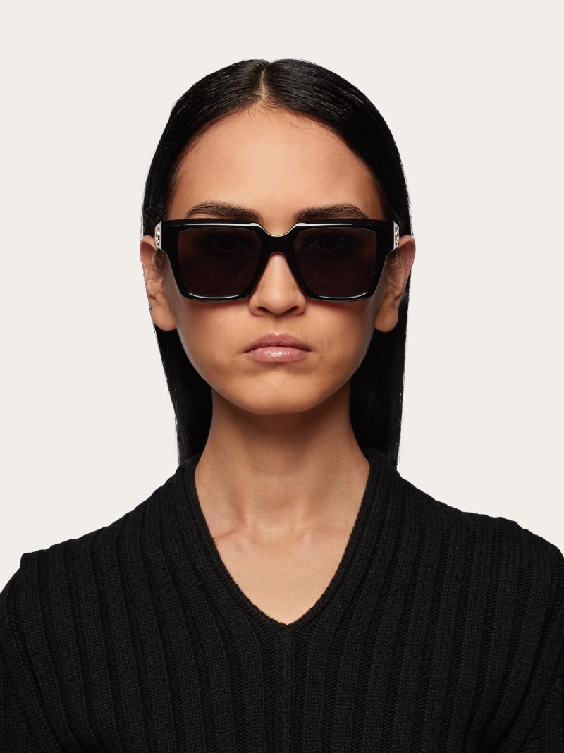 Ferragamo | Women's Sunglasses - Black/Grey